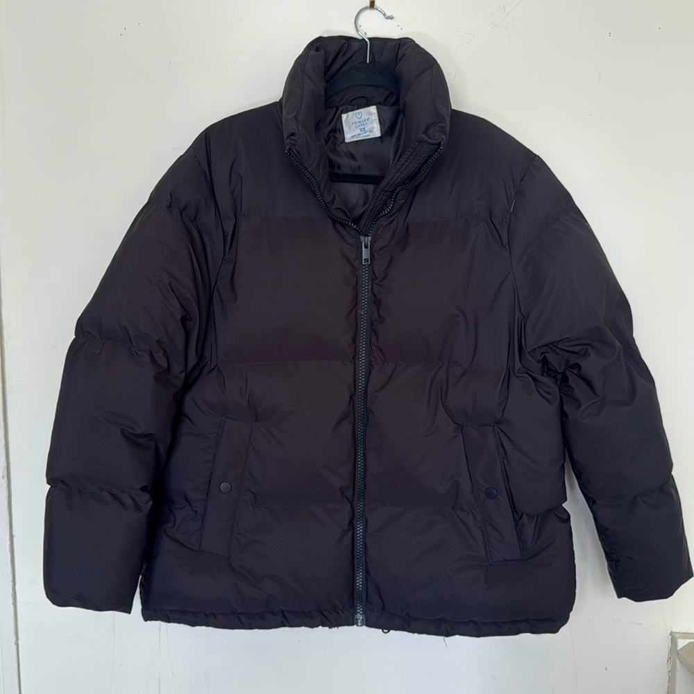 Black oversized bomber jacket XS